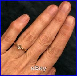 14k Yellow Gold Natural 0.40 Ct. Pear-Cut Diamond Engagement Ring. VS H-K1L70J