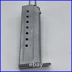 #18 H&K P7M8 OEM factory magazine 8 rounds Satin Finish Stainless Steel Mag Clip