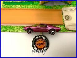 1967 Hotwheels Redline Custom Camaro & Custom Mustang U. S. A. H. K. Toy Set