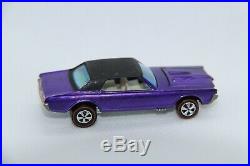 1968 Hot Wheels Redline H. K. Custom Cougar Purple With Black Roof Ultra Rare