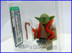 1980 Kenner Star Wars Yoda, Orange Snake, M. I. H. K Tag, AFA Graded 85 NM+