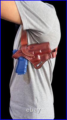 2 in 1 Heckler Koch Leather Owb & Shoulder Holster Choose Gun Model Color & R/L