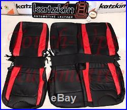 2015-2018 Ford F-150 XLT Super Crew KATZKIN Leather Seats NEW LIMITED Black Red