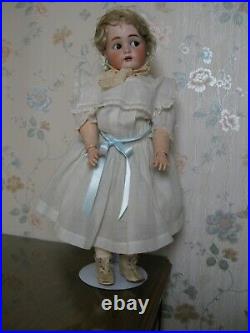 22 Antique German Doll All Original S & H, K R Circa 1900