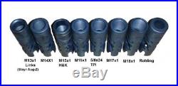 3-Kammern Mündungsbremse Mündungsfeuerdämpfer M15 Gewinde für H&K 417, G3, G36