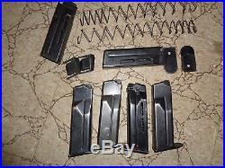 4 HECKLER & KOCH HK P7M13 MAGAZINEs 8 ROUND 9MM FACTORY MAGs + Parts