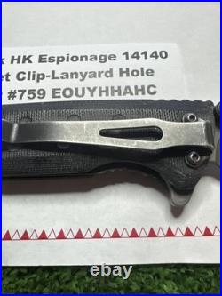 #759 Benchmade Heckler & Koch Espionage 14140