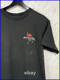 90s Heckler & Koch HK MP5 No Compromise Vintage Promo T-Shirt Size L Anvil