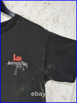 90s Heckler & Koch HK MP5 No Compromise Vintage Promo T-Shirt Size L Anvil