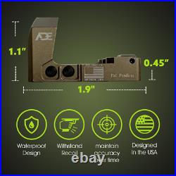 ADE RD3-022 FDE Red Dot+Optic Plate for HK VP9, VP9SK, VP40, P30, P30SK, HK45C Pistol ADE RD3-022 FDE Red Dot+Optic Plate for HK VP9, VP9SK, VP40, P30, P30SK, HK45C Pistol