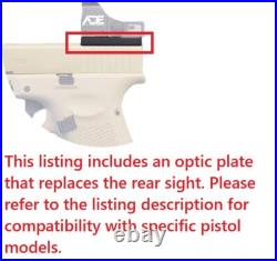 ADE RD3-022 Red Dot + Optic Plate for HK VP9, VP9SK, VP40, P30, P30SK, HK45 Pistol ADE RD3-022 Red Dot + Optic Plate for HK VP9, VP9SK, VP40, P30, P30SK, HK45 Pistol
