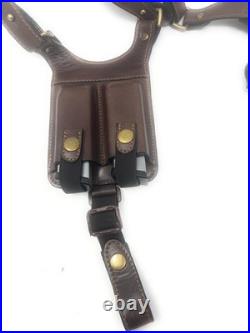 Adjustable Pure Colombian Leather Shoulder Holster Left Hand Carry Solution Adjustable Pure Colombian Leather Shoulder Holster Left Hand Carry Solution