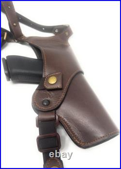 Adjustable Pure Colombian Leather Shoulder Holster Left Hand Carry Solution Adjustable Pure Colombian Leather Shoulder Holster Left Hand Carry Solution