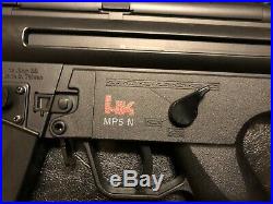 Airsoft AEG H&K MP-5 MP-4 combo Heckler Koch with BB's and Glasses