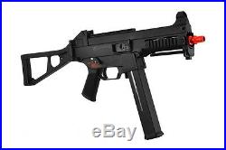 Airsoft GBB Gun 350 FPS Full Metal with Folding Stock H&K Elite Force UMP 45-BLK