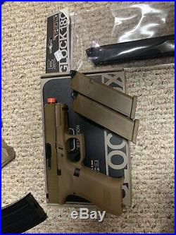 Airsoft H&k 416a5 Evike Performance Shop Edition Lot with Elite Force Glock G19x