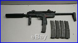 Airsoft KWA H&K MP7 With 5 Magazines GBB CQB bolt and extras