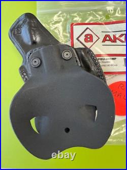 Aker Leather FlatSider RIGHT Black OWB Paddle Holster HK USP COMPACT 40 P2000sk