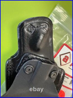 Aker Leather FlatSider RIGHT Black OWB Paddle Holster HK USP COMPACT 40 P2000sk