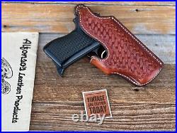 Alfonso's Brown Basket Suede Leather Lined Holster For Sig P230 84 Strong Cross