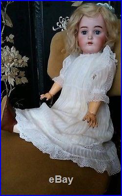 Antique Beautiful S & H/ K & R Bisque Head Doll 24tall
