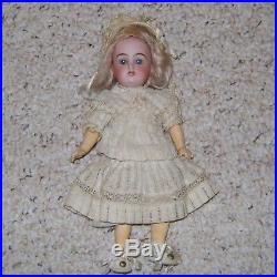 Antique German Bisque S & H, K star R petite 8 Doll! CUTE. Free Shipping