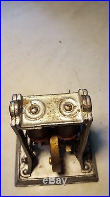 Antique H K Bipolar Electric Toy Motor DC- Unusual Cast Iron