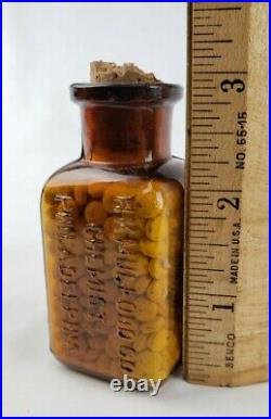 Antique H K Mulford Bottle Cannabis Tablets Cocaine Arsenic Apothecary Drug BIM