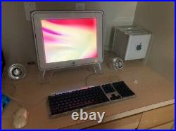 Apple Power Mac G4 Cube with Original Monitor, Keyboard, Mouse and H-K Speakers