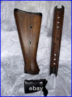 Authentic German surplus HK G3/91 wood furniture. Great condition