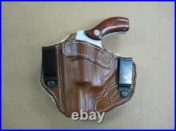 Azula 2 Clip Sheepskin Backed IWB Tuckable Leather Concealed Carry Holster. For