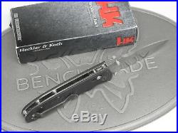 Benchmade H&K 14205 Snody Black Axis G10 154CM Folding Knife Heckler Koch USA