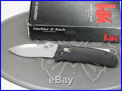 Benchmade H&K 14210 Black Axis G10 154CM Folding Knife Heckler Koch NOS USA