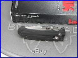 Benchmade H&K 14210 Black Axis G10 154CM Folding Knife Heckler Koch NOS USA