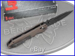 Benchmade H&K 14715BK-1 Sand Axis G10 D2 Folding Knife Heckler Koch USA