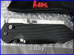 Benchmade H&K 14715BK Black Axis G10 D2 Folding Knife Heckler Koch NOS USA