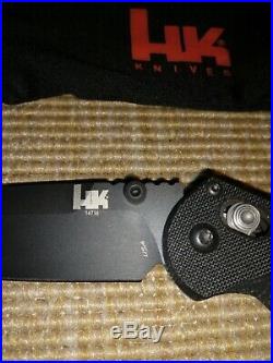 Benchmade H&K 14715BK Black Axis G10 D2 Folding Knife Heckler Koch USA NEW