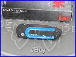 Benchmade H&K 14716BK Axis Mini Black G10 D2 Folding Knife Heckler Koch USA