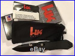 Benchmade H&K 14716BK Black Axis Mini G10 D2 Folding Knife Heckler Koch USA