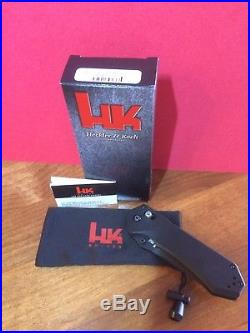 Benchmade H&K Axis Tanto Knife D2 Heckler & Koch USA Made (not Griptilian)