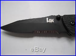 Benchmade H&K Nitrous Blitz Spring Assist Knife 3.4 Black Serr -#14460SBT NIB