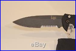 Benchmade HK Heckler & Koch Combo Knife NOS Aluminum Handle Lock Mechanism