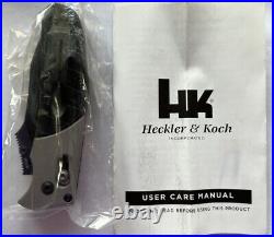 Benchmade HK Heckler & Koch Tactical Folding Knife NEW Discontinued Snody Design