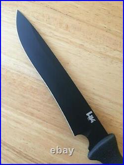 Benchmade Heckler Koch 14120 Feint 440C Fixed Blade Knife & Sheath Made in USA