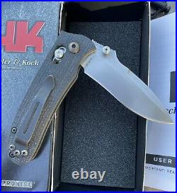 Benchmade Snody Heckler & Koch Tactical Knife Model 14210 G10 Scale AXIS HK Rare