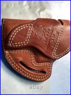 Bianchi #4L Askins Avenger holster H&K P7 OWB right side leather used Mint Lined