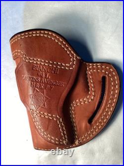 Bianchi #4L Askins Avenger holster H&K P7 OWB right side leather used Mint Lined