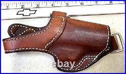 Bianchi RH 13 SCORPION PPK PPK/S Suede Lined Brown Leather Holster thumb break