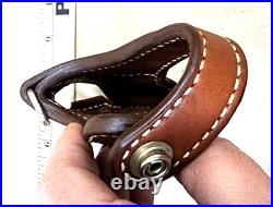 Bianchi RH 13 SCORPION PPK PPK/S Suede Lined Brown Leather Holster thumb break