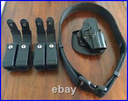 Blackhawk Duty Belt (Size L), Double Stack Mag Holders & HK USPC Holster (RH) Blackhawk Duty Belt (Size L), Double Stack Mag Holders & HK USPC Holster (RH)